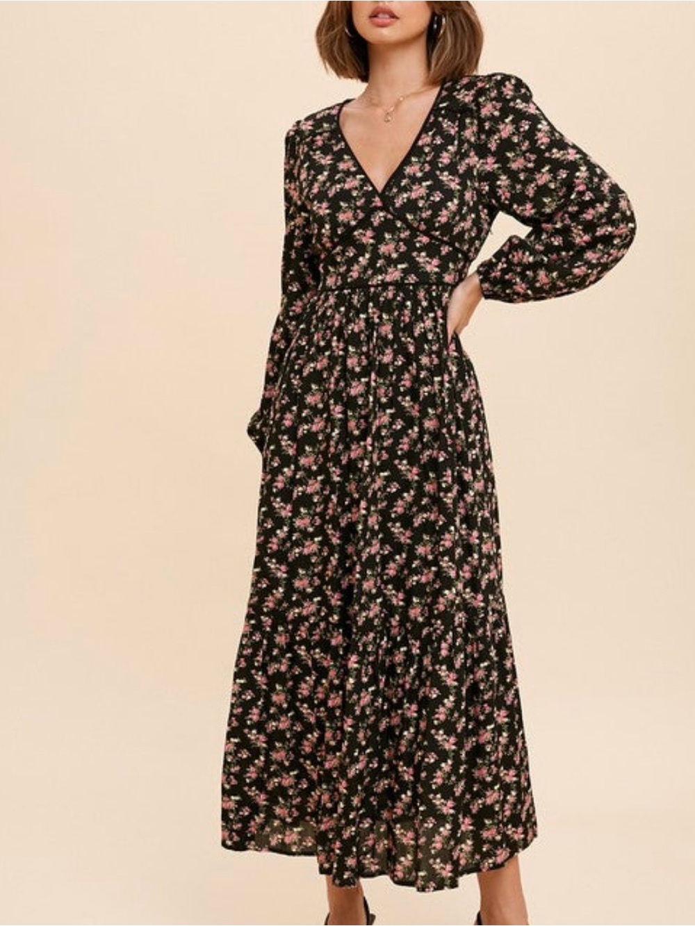 Shoshanna | floral midi dress